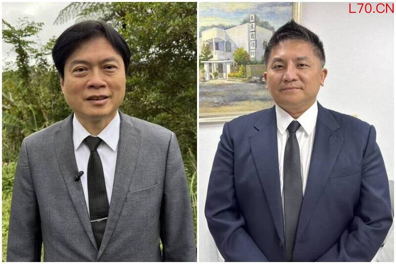 图注：宜兰县长选战吴宗宪（右）对阵林国漳（左）。