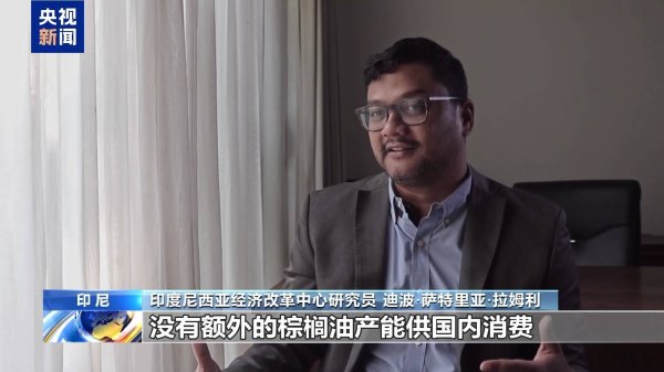 总台记者观察丨印尼棕榈油面临“油箱与餐桌”双重增长需求