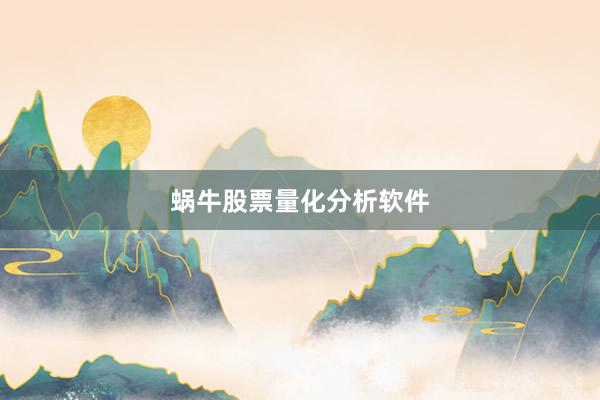 蜗牛股票量化分析软件