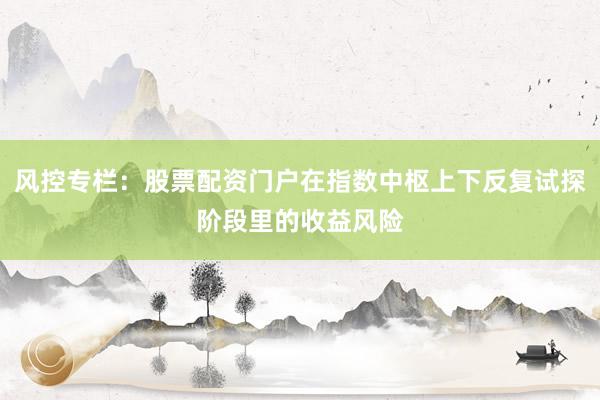 风控专栏：股票配资门户在指数中枢上下反复试探阶段里的收益风险