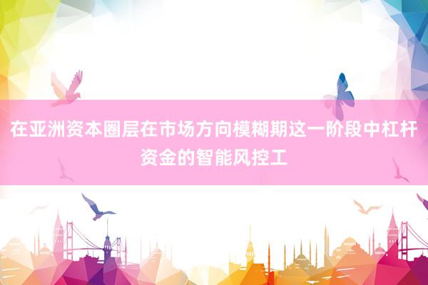 在亚洲资本圈层在市场方向模糊期这一阶段中杠杆资金的智能风控工
