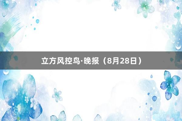 立方风控鸟·晚报（8月28日）